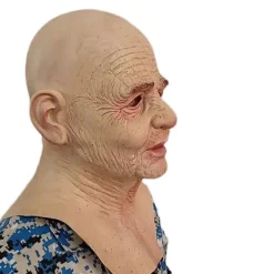 Halloween Gammal Kvinna Latex Maskerad Mask Fest Utklädnad Cosplay Prop 2025:e><noscript><img width=