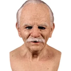 Halloween Gammal Man Huvudbonad, Realistisk Silikonmaskerad Helhuvud Knepig Rekvisita> Masker