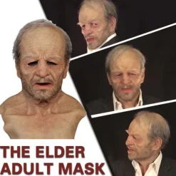 Halloween Gammal Man Latex Mask Cosplay Party Helmask Huvudbonad SQBB_max_sai> Masker