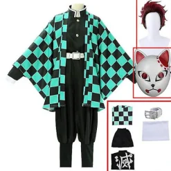 Halloween Ghost Extermination Blade Zaomon Tanjiro, cosplay- set W 150cm> Dräkter