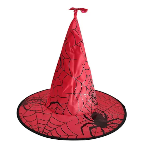 Halloween Hatt Häxhatt DekorationshängeRöd> Huvudbonader