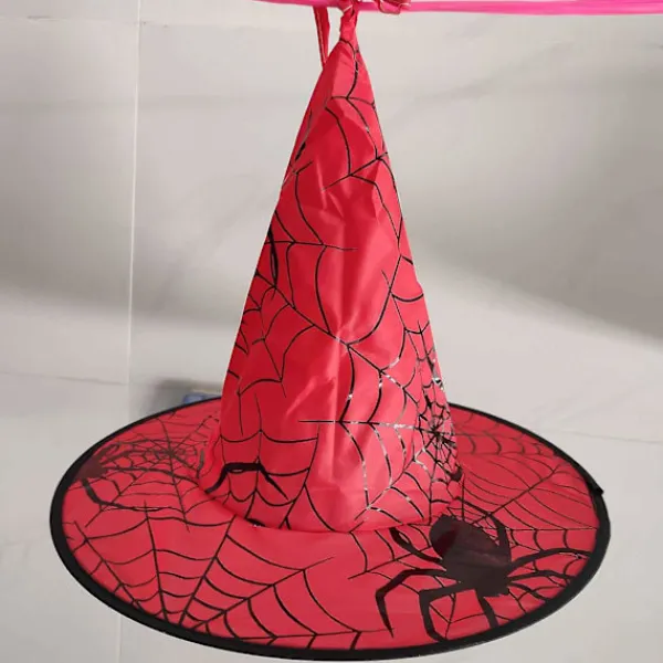 Halloween Hatt Häxhatt DekorationshängeRöd> Huvudbonader