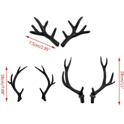 Halloween Hjorthorn Hårprydnad Antlers Huvudbonad Festrekvisita Huvudbonader DIY Rekvisita 2025:e><noscript><img width=