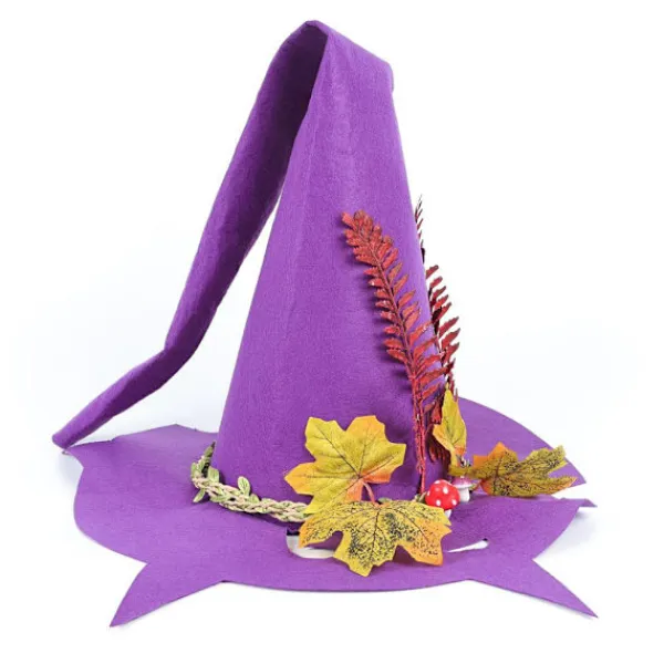 Halloween Häxhatt Filt Hatt Halloween Fest Maskerad Cosplay Kostym Tillbehör Fest Dekor> Huvudbonader