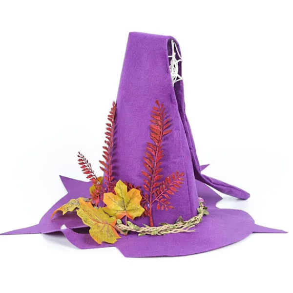Halloween Häxhatt Filt Hatt Halloween Fest Maskerad Cosplay Kostym Tillbehör Fest Dekor> Huvudbonader