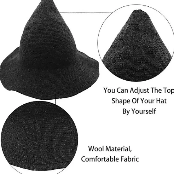 Halloween Häxhatt Fårskinn - Perfekt> Huvudbonader