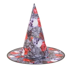 Halloween häxhatt Plisserad trollkarlhatt 1 1 1><noscript><img width=