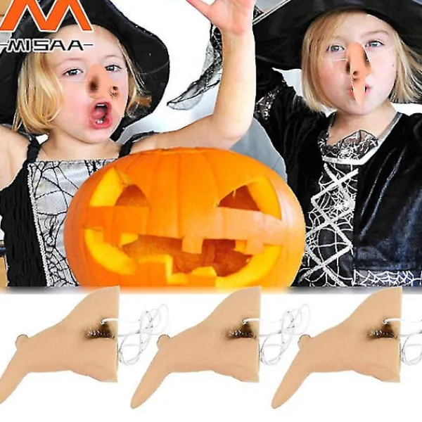 Halloween Häxnäsa Halloween Kostymrekvisita Häx Falsk Näsa Cosplay Latex Flicka Dam Klä Upp Halloween Dekorationer För Hemmet> Dräkter