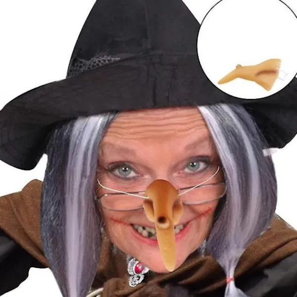 Halloween Häxnäsa Halloween Kostymrekvisita Häx Falsk Näsa Cosplay Latex Flicka Dam Klä Upp Halloween Dekorationer För Hemmet> Dräkter