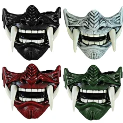 FMYSJ Halloween Japansk Prajna Djävulsmask Hannya Noh Kabuki Demon Oni Samurai Ny (FMY)> Masker