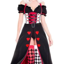 Halloween Jul Julklappar Dekoration Rött Hjärta Prinsessa Drottning Alice I Underlandet><noscript><img width=