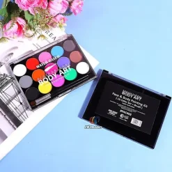 Halloween Jul Julklappar Dekoration 15 Färger Vattenlöslig Ansiktsmålning Kroppsmålning Pigment><noscript><img width=