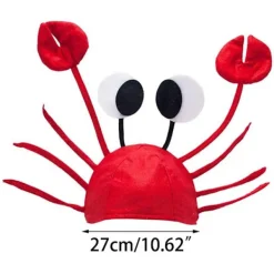 unbranded Halloween jul söt röd hummer krabba Hatt Vuxen fancy party kostym cap present><noscript><img width=