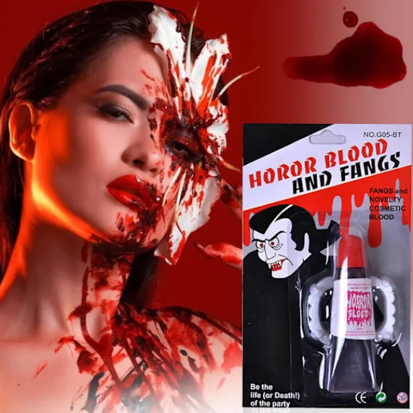 Halloween Konstgjort Plasma Läskigt Kräkblod Spoof Leksak 15ml> Smink