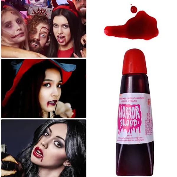 Halloween Konstgjort Plasma Läskigt Kräkblod Spoof Leksak 15ml> Smink