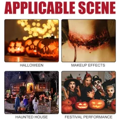 Halloween kosmetisk väska simulering plasma hudvax formning ärr vatten sår smink halloween accessoarer><noscript><img width=