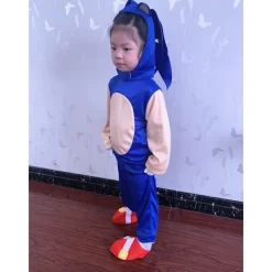 halloween kostym blå sonic kostym prestanda kostym L><noscript><img width=