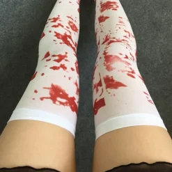 JIUSAIRUI Halloween Kostym Fest Maskerad Kläder Blodiga strumpor 70cm><noscript><img width=