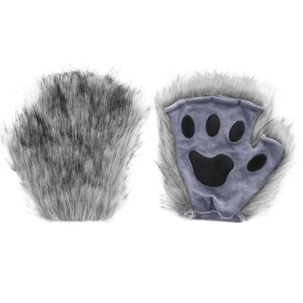 Halloween kostym simulation räv mask handskar plysch rävsvans handgjord djursvans cosplay rekvisita tillbehör Rosröd tredelad set One Size | Fyndiq> Tillbehör