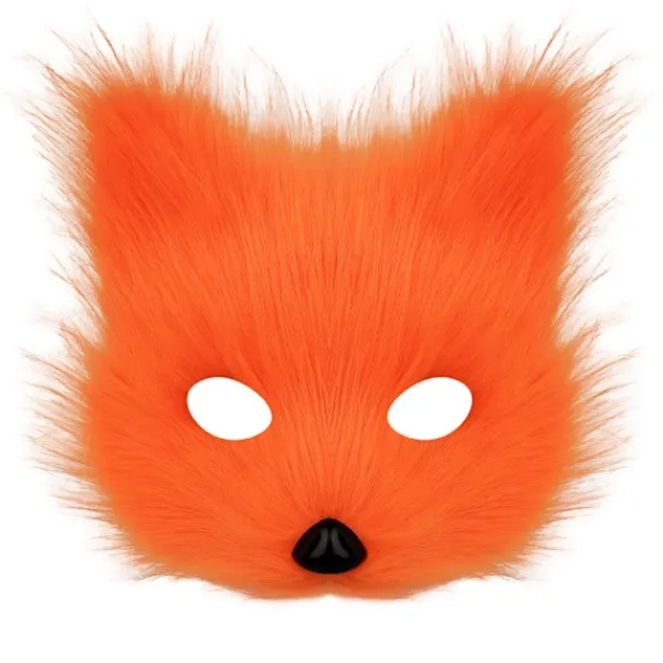 Halloween kostym simulation räv mask handskar plysch rävsvans handgjord djursvans cosplay rekvisita tillbehör Rosröd tredelad set One Size | Fyndiq> Tillbehör