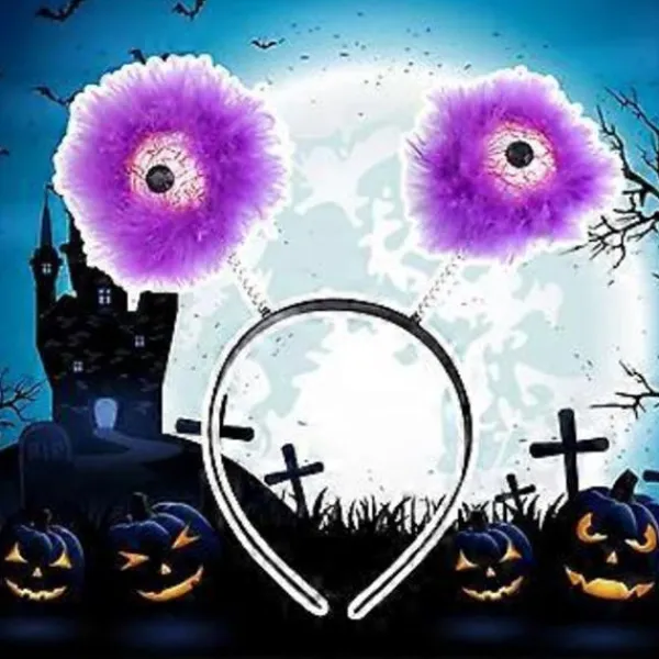 Halloween Kostymset Trollstav Läskig Ögonglob Huvudbonad Fladdermus Kjol Ögonglober Hårband för Karneval Halloween Temafest (huvudbonad)> Huvudbonader