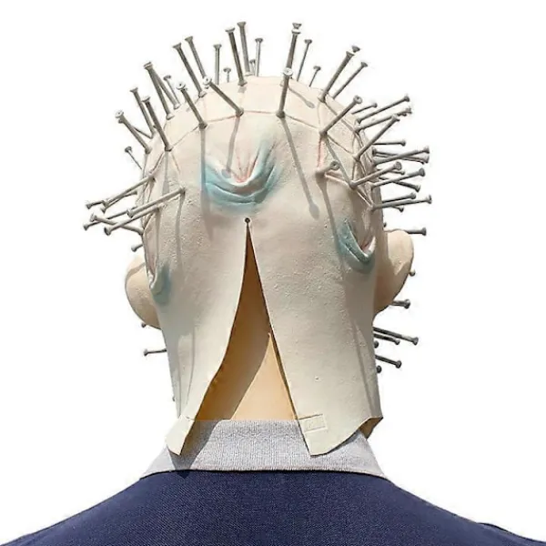 FMYSJ Halloween kreativ Hellraiser-mask, skräckspöke, huvudöverdrag, nagelmask (FMY) One size> Masker