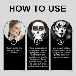 Halloween kroppsmålningsset><noscript><img width=