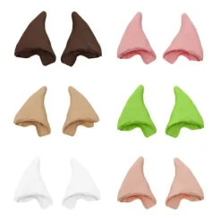 Halloween Latex Elf Ears Elven Ears Rekvisita LJUS FÄRG LJUS Light color><noscript><img width=