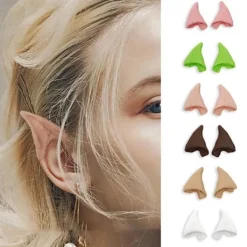 Halloween Latex Elf Ears Elven Ears Rekvisita LJUS FÄRG LJUS Light color><noscript><img width=