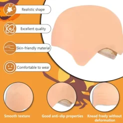 Halloween Latex Skallig Huvudskydd Ingen Rakmask - Vit><noscript><img width=