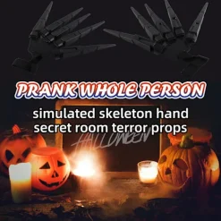 Halloween Ledade Fingrar Halloween Cosplay Rekvisita Skräck Led Klo Leksak för Maskeradfest [C]><noscript><img width=