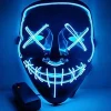 Halloween LED-mask Trådlös läskig mask för Halloween-festivalfest> Masker