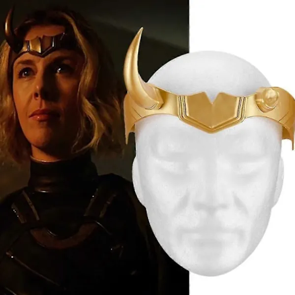 Halloween Loki Krona Horn Cosplay Kostym Huvudbonad Hjälm Partyrekvisita> Huvudbonader