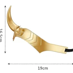 Halloween Loki Krona Horn Cosplay Kostym Huvudbonad Hjälm Partyrekvisita><noscript><img width=