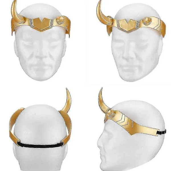 Halloween Loki Krona Horn Cosplay Kostym Huvudbonad Hjälm Partyrekvisita> Huvudbonader