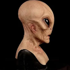 FMYSJ Halloween Läskig Latex Ufo Stora Ögon Helhuvud Party Mask För Vuxna Maskerad Kostym Party Cosplay Mask (FMY)> Masker