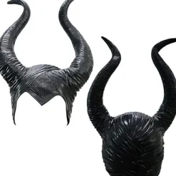 unbranded Halloween Maleficent Horn Huvudband Cosplay Svart, Ond Maleficent Huvudbonad Ornament, för Kvinna/Man> Huvudbonader