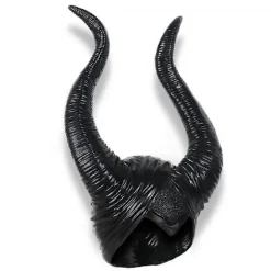 Halloween Maleficent Horn Diadem Cosplay Svart, Ond Maleficent Huvudbonad Ornament, för Kvinna/man><noscript><img width=
