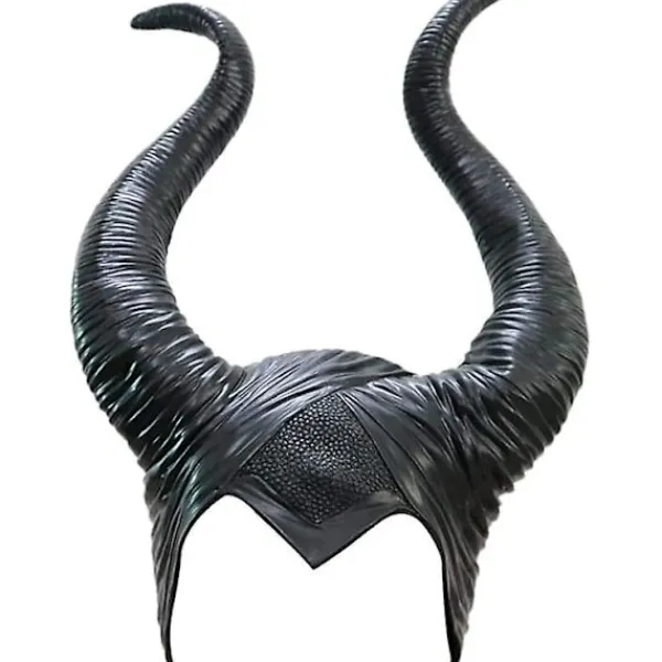 Halloween Maleficent Horn Huvudband Cosplay Svart> Huvudbonader