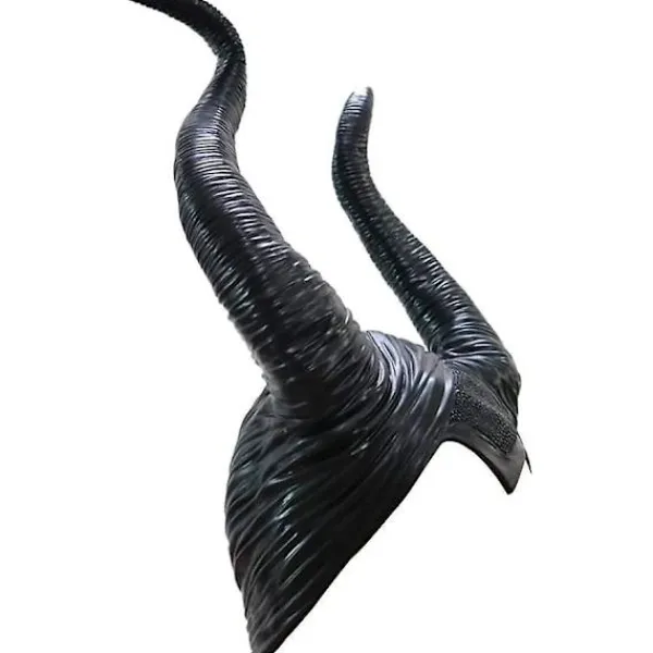 Halloween Maleficent Horn Huvudband Cosplay Svart> Huvudbonader