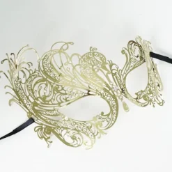Halloween Mask - Mardi Gras Party Mask - Metall Lady Ball Mask><noscript><img width=