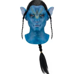 Halloween mask latex huvudbonader lysande samma Avatar> Masker