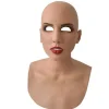 Halloween Mask Latex Kvinnlig Förklädnad Cross Dress Transgender Gummi Full Head Masker> Masker