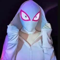 Halloween Mask Långt Hemifrån Into Spider-Verse Gwen Stacy Mask Leksaker Rekvisita><noscript><img width=
