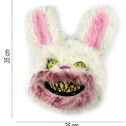 Halloween mask plysch kanin mask svart björn mask> Masker
