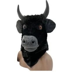 Halloween Mask Realistisk Munrörelse Ko - Läskig Rörlig Tjur Pälsdräkt Djurhuvud Gummi Latex Mask - Utklädningsfest Cosplay><noscript><img width=