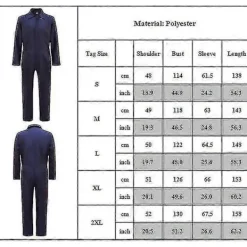 Halloween Michael Myers Kostym Vuxen Herr Horror Killer Cosplay Jumpsuit Maskerad Overall M><noscript><img width=