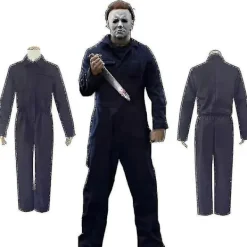 Halloween Moonlight Panic Michael Myers Halloween Costume Cosplay V XXXL> Dräkter
