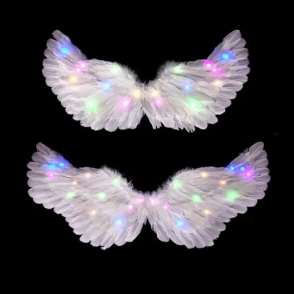 Halloween Änglavingar LED-Strängljus Kostymrekvisita för Fest Cosplay Dekorationer med Glödande Hållbara LED-Ljus> Tillbehör