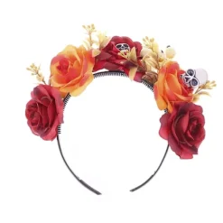 Halloween pannband simulering tyg spindel ros pannband dam> Huvudbonader